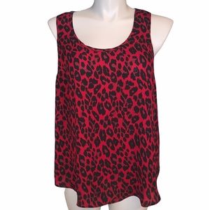 NWT Torrid Red Leopard Tank - Plus Size 0 (0X)
